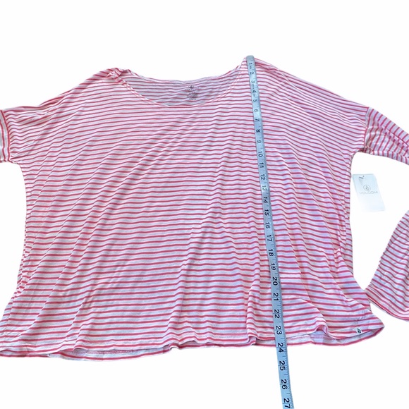 NWT Volcom Pink & White Long Sleeve Shirt - Picture 5 of 8